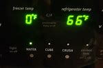 Frigidaire Fridge Temperature Display