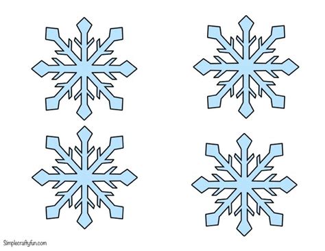 Frozen Blue Snowflakes Printable