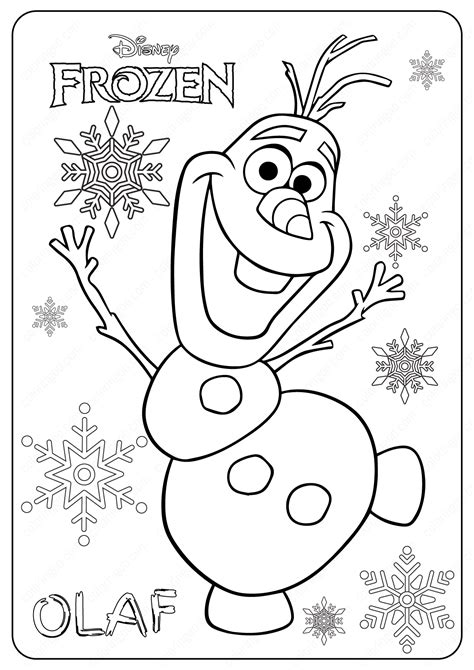 Frozen Coloring Pages Printable Free