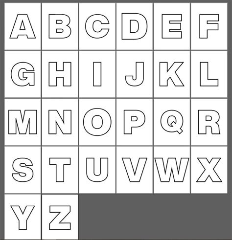 Full Page Letter Printable