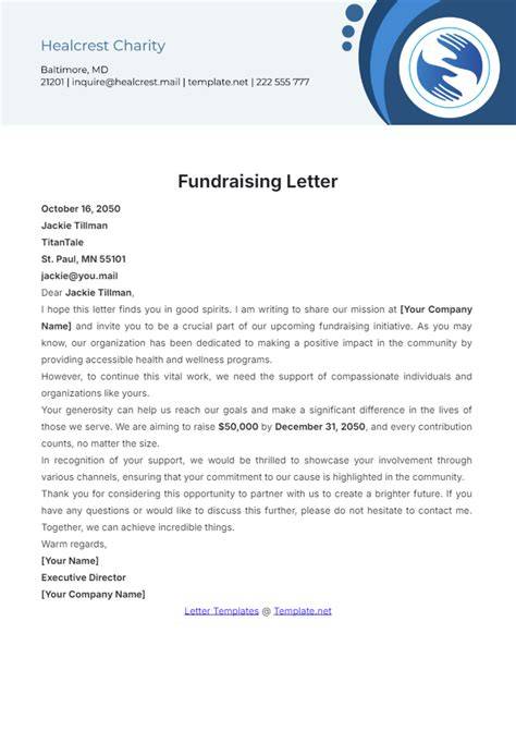 Fundraising Letter Templates