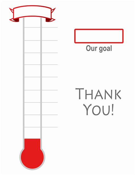 Fundraising Template Thermometer