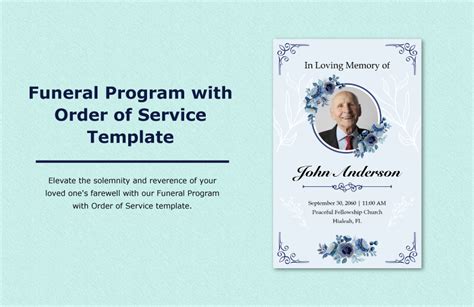 Funeral Order Of Service Template Word