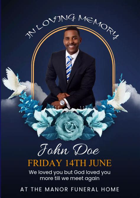 Funeral Poster Template