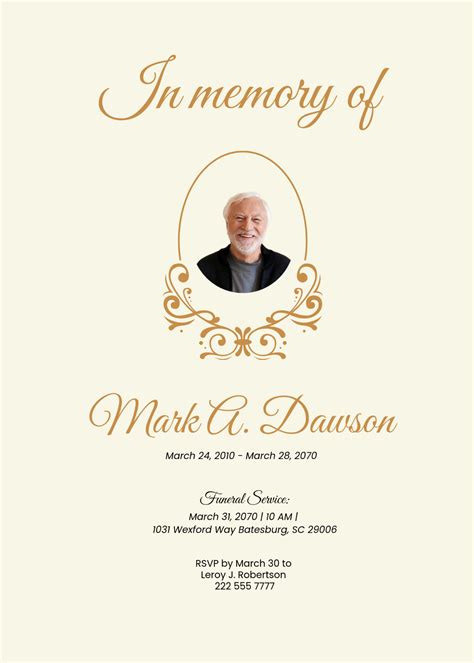 Funeral Templates Free