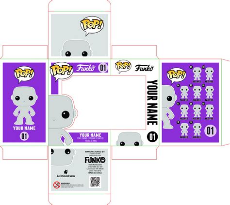 Funko Pop Custom Box Template