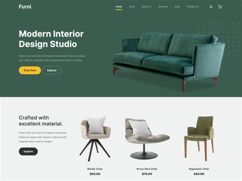 Furniture Website Template