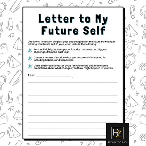 Future Self Letter Template