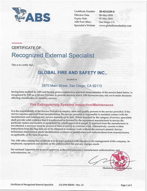 GLOBAL FIRE AND SAFETY ENGINEERS