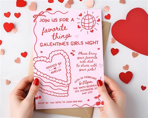 Galentines Invite Template
