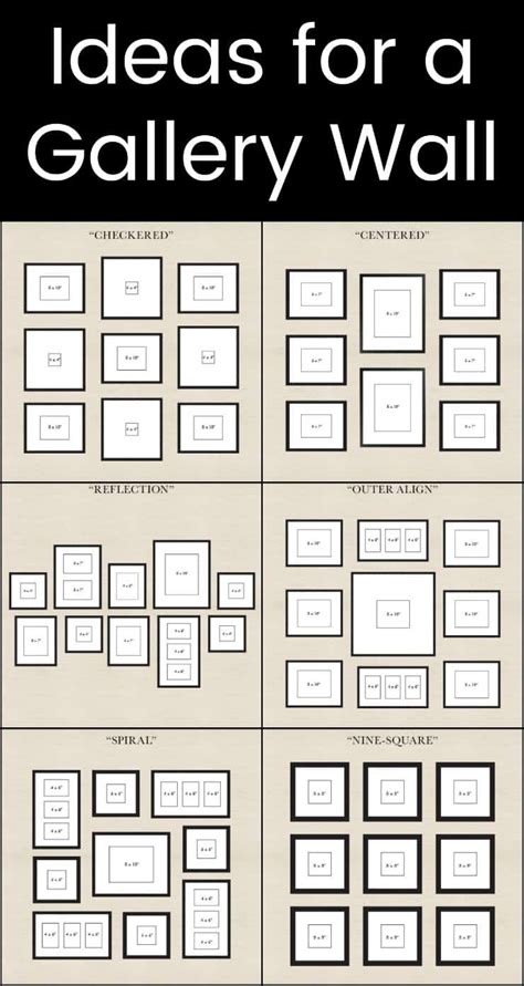Gallery Wall Layout Templates