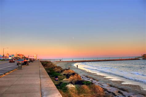 Galveston Seawall and Beach