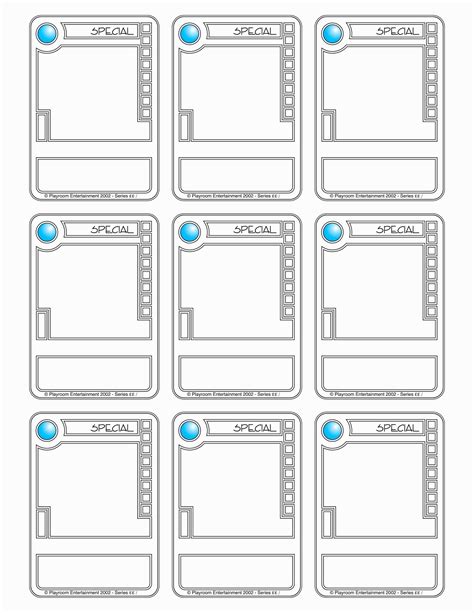 Game Card Template