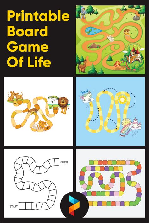 Game Of Life Cards Printable