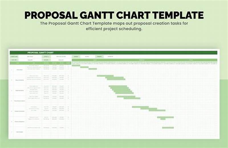 Gantt Chart Example For Project Proposal Excel