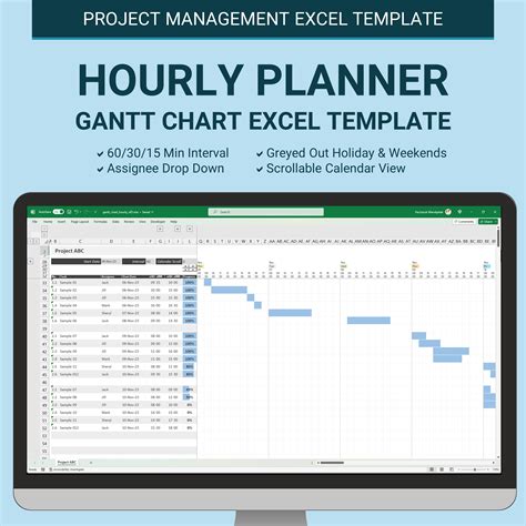 Gantt Chart Excel Hours Template
