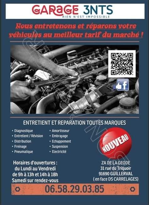 Garage 3nts à Guillerval