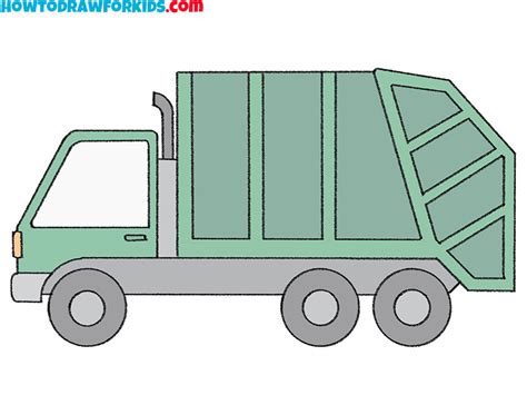 Garbage Truck Drawing