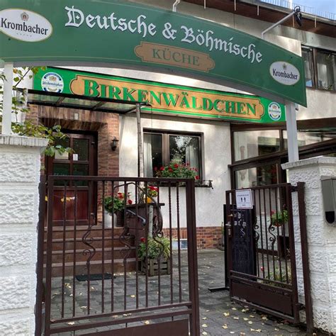 Gaststätte Birkenwäldchen, deutsche und böhmische Küche