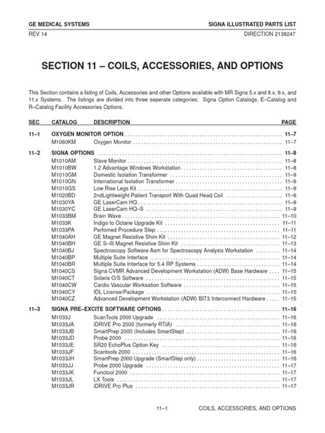 Ge Medical Parts Catalog