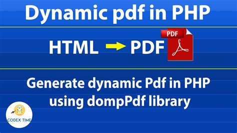 Generate PDF From MySQL PHP