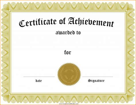 Generic Certificate Template
