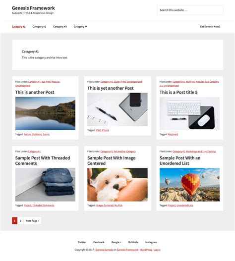 Genesis Template Wordpress