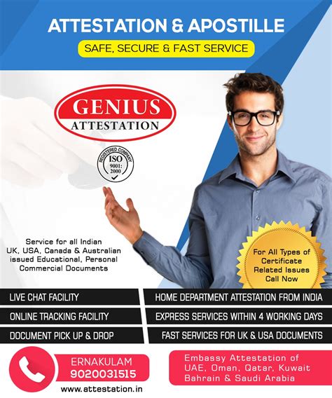 Genius Certificate Attestation & Apostille Services Palakkad