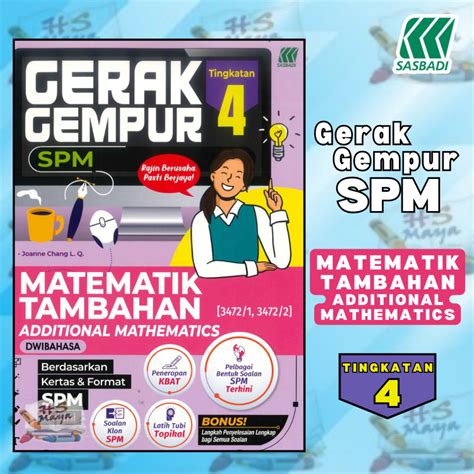 Gerak Gempur Pdpr Matematik Tambahan Tingkatan 4 Jawapan Image