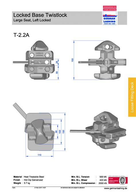 German Lashing Catalogue