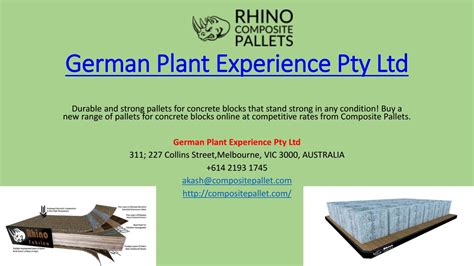 German Plant Experience Pty Ltd.