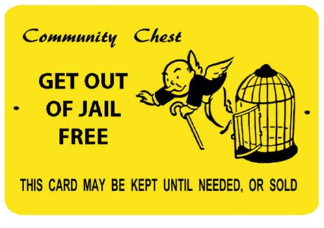 Get Out Of Jail Free Template