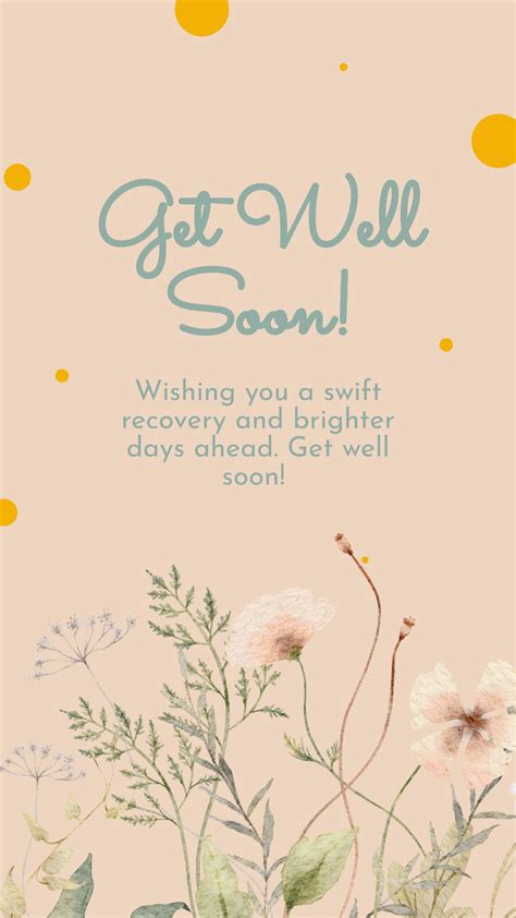 Get Well Soon Template Card