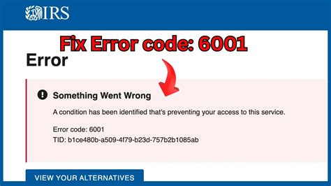 5 Troubleshooting Tips to Resolve Error 6001