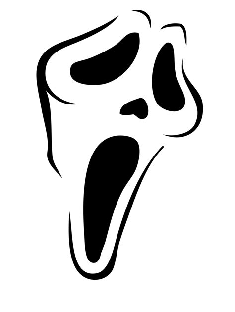 Ghost Face Stencil Printable