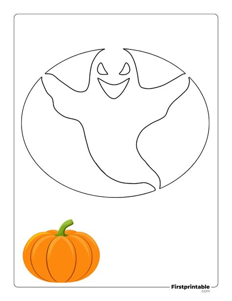 Ghost Pumpkin Template