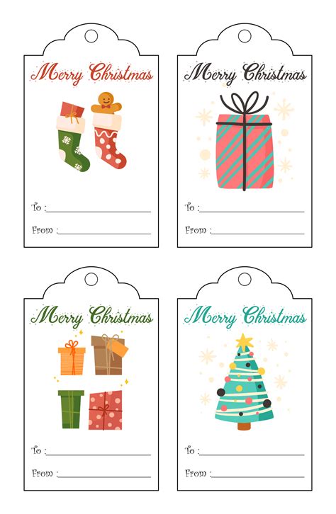 Gift Tag Template Editable Free