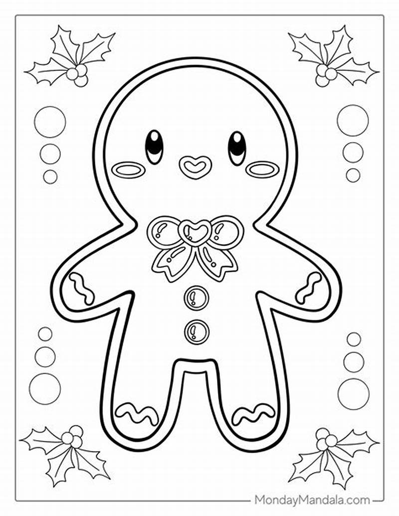 Gingerbread For Coloring