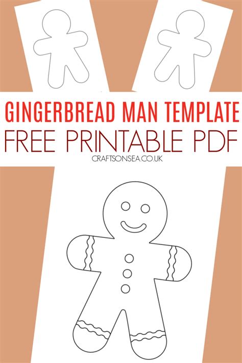 Gingerbread Man Template Free Printable