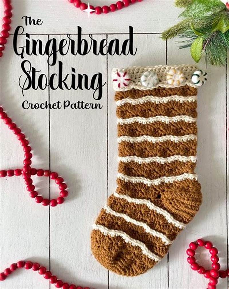 Gingerbread Stocking Crochet Pattern