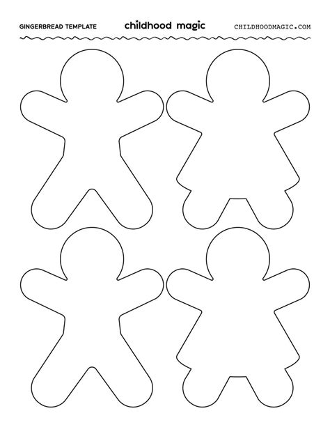Gingerbread Templates Free