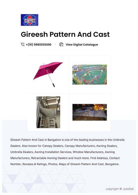 Gireesh Pattern & Cast manufacturers of Awnings and Canopies