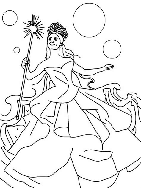 Glinda Wicked Coloring Pages Printable