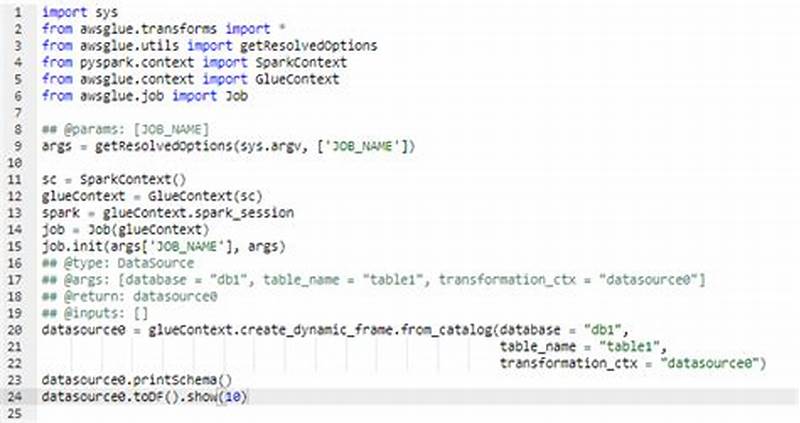 Gluecontext.create Dynamic Frame.from Catalog Database