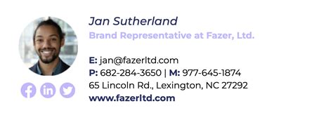 Gmail Signature Template Free