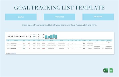 Goal Tracking Excel Template