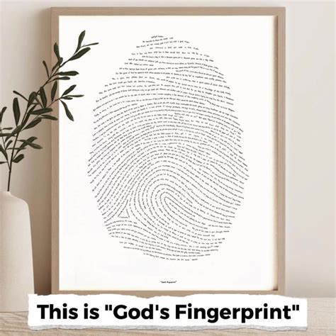 Gods Fingerprint Printable