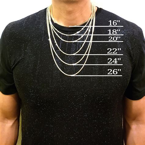 Gold Chain Sizes Chart