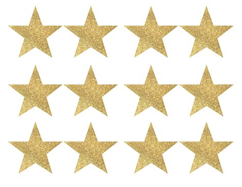 Gold Stars Printable