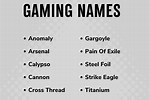 Good Gaming Usernames